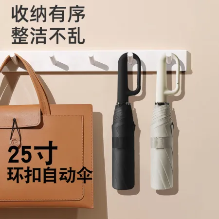 Hengdun 25-inch forward inner ring buckle automatic umbrella, ten-bone reinforced wind-resistant black rubber coating, super strong sun protection and sunshade umbrella, one-button fully automatic opening and closing, hanging hook design, enlarged for two people, portable folding, all-weather and all-weather umbrella Hengdun 25-inch forward inner ring buckle automatic umbrella, ten-bone reinforced wind-resistant black rubber coating, super strong sun protection and sunshade umbrella, one-button fully automatic opening and closing, hanging hook design, enlarged for two people, portable folding, all-weather and all-weather umbrella